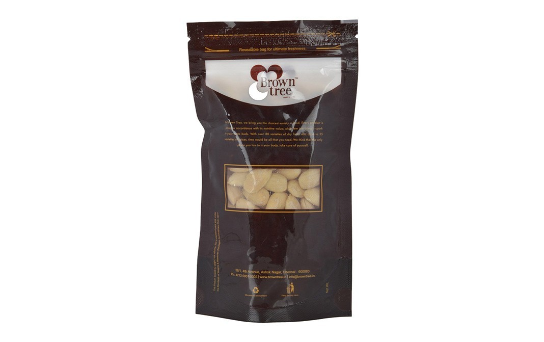 Brown Tree Almond Dry W/O Skin    Pack  100 grams